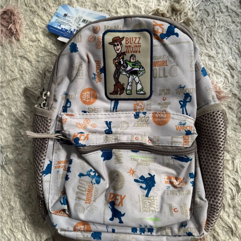 Disney Buzz and Woody Kids Backpack - Cream and Blue